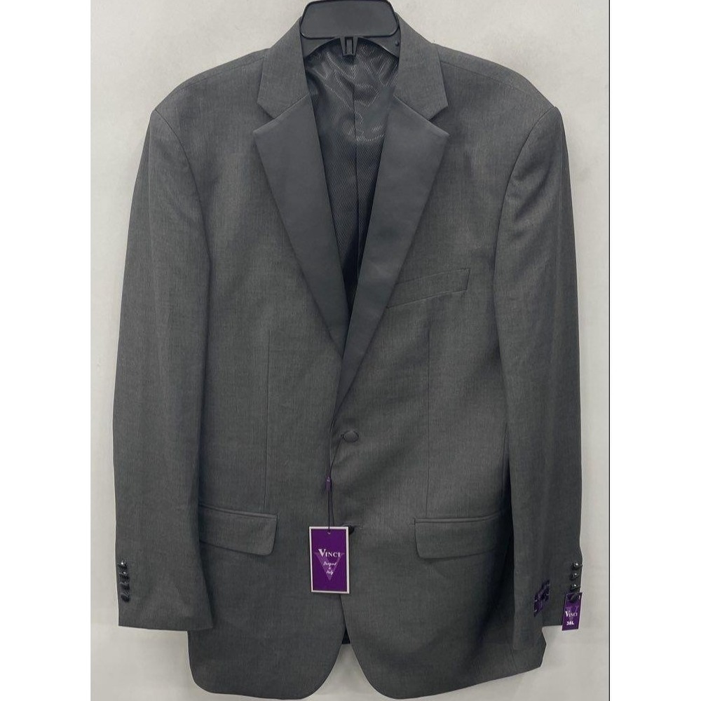 VINCI Men's Gray 2 Button Tuxedo Jacket NWT 38L